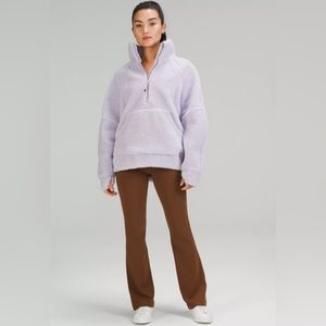 NWT Lululemon Scuba Oversized Fleece Funnel Neck Half Zip XS/S Faint Lavender